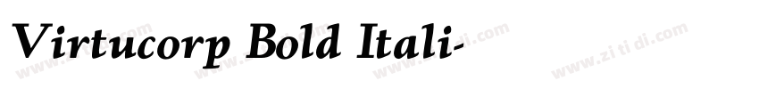 Virtucorp Bold Itali字体转换